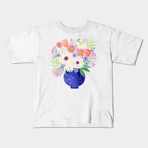 Flowers for you Kids T-Shirt by CalliLetters